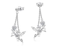 Beautiful Cupid dangling Silver Stud Earring STS-5178